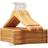 Shein Natural Wooden Clothes Walnut Brown Hanger