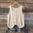 Shein Plus Size Women Apricot Striped Button Sleeveless Camisole - Holiday