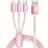 Shein 3-In-1 Nylon Braided USB Charging Cable 1.2m