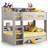 Julian Bowen Orion Bunkbed Grey Oak Bunk Bed 135x200cm