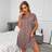 Shein Contrast Binding Pocket Front Pajama Night Dress
