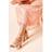 Dorothy Perkins Wide Fit Spark High Block Heel Sandals - Blush