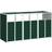 vidaXL Wheelie Bin Storage for Triple Bins 216x81x115 cm (Building Area )