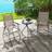 OutSunny Set of 2 Mixed Brown Folding Garden Chair