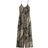 H&M Tie Belt Jumpsuit - Black/Leaf Pattern