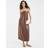 River Island Bandeau Maxi Dress - Brown