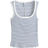 H&M Ribbed Tank Top - Blue/Striped