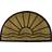 JVL Half Circle Black, Brown 40x70cm