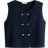 H&M Double Breasted Waistcoat - Navy Blue