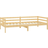 vidaXL Solid Pine Wood Natural Soffa 204cm 3-sits