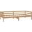 vidaXL Solid Pine Wood Honey Brown Sofa 204cm 3 Seater