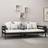 vidaXL Solid Pine Wood Honey Black Sofa 204cm 3 Seater