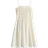 H&M Smocked Bodice Cotton Dress - Cream