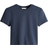 H&M Microfiber Cropped T-shirt - Navy Blue