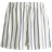 H&M Linen-Blend Drawstring Shorts - White/Navy Blue Striped