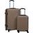 vidaXL Hardcase Trolley Set of 2 - Brown