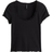 H&M Lace Trimmed Top - Black