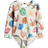 H&M Long-Sleeved Swimsuit - Light Beige/Sealife (1280779001)