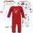 Hudson Long Sleeve Coveralls 3-pack - North Pole