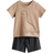 H&M Suit Made Of Cotton Jersey 2-piece - Dark Beige/Dinosaur (1280393003)