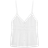 Zara Lace Trimmed Chiffion Top - White