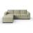 Dunelm Claude Sage Sofa 252cm 3 Seater