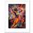 ARTERY8 Happy Woman Dancing to Music White Framed Art 17.8x22.9cm