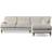 Dunelm Darwin Chunky Chenille White Sand Sofa 279cm 4 Seater