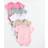 Shein Baby Girls Soft Comfy Round Neck Pastel Shoulder Sleeve - Color