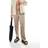 Jack & Jones Loose Fit Linen Mix Trouser Beige White