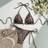 Shein Sexy Leopard Print Bikini Swimsuit - European American