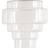 ValueLights Lane 5 Tier Layered Glass Ceiling Light Shade 24.5 x 23.5 x 23.5 cm Pendant Lamp