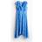 H&M Ladies Flounced Chiffon Dress - Blue