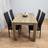 Kosy Koala Rustic Effect Wood Table Dining Set