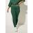 Yours Elasticated Waistband Leggings - Dark Green