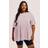 Yours Curve Light Pink Cotton Peplum Top - Light Pink