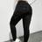 Shein Plus Size Women Black Cargo Leggings - Black