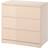 IKEA Malm Light Orange/High Gloss Kommode 80x78cm