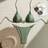 Shein Solid Color Fashionable Sexy Bikini Set - Summer
