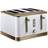 Russell Hobbs Inspire 4 Slice White Brass