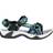 CMP Kid's Hamal Sandals - Black Blue/Verde Fluo