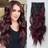 Shein Clip In Hair Extensions Hight Light Red 22 Inch 4 PCS
