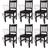 vidaXL 271499 Dark Brown Kitchen Chair 86cm 6pcs