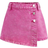 Shein Tween Girls Summer Y2K Casual Boho Asymmetrical Button Denim Skirt & Shorts - Summer