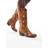 Glamorous Ljusbruna Cowboystil Boots Med Stjärnor