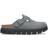 Birkenstock Boston Chunky Suede Leather - Basalt Gray/Black