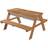 Roba Children's Solid Wood Picnic Table with Sand Tub Tables