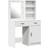 vidaXL 3334272 White Sminkbord 41x50cm 2st
