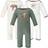 Hudson Baby Cotton Coveralls 3-pack - Forest Fox