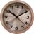 Premier Housewares Elko Wall with Copper Black Finish Wall Clock 15cm